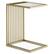 Front. Simpli Home - Dorval Marble C Table - Gold.