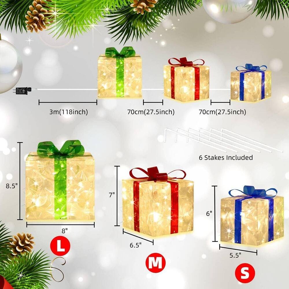3m (118 inch)  
70cm (27.5 inch)  
70cm (27.5 inch)  
6 Stakes Included  

L: 8.5" x 8"  
M: 7" x 6.5"  
S: 6" x 5.5"