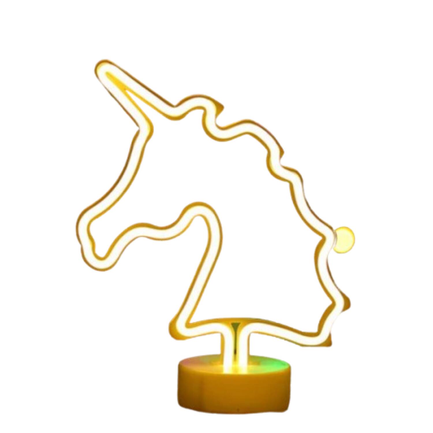 Front. Stock Preferred - Tropical Nights Neon Deco Lights with Remote - Unicorn.