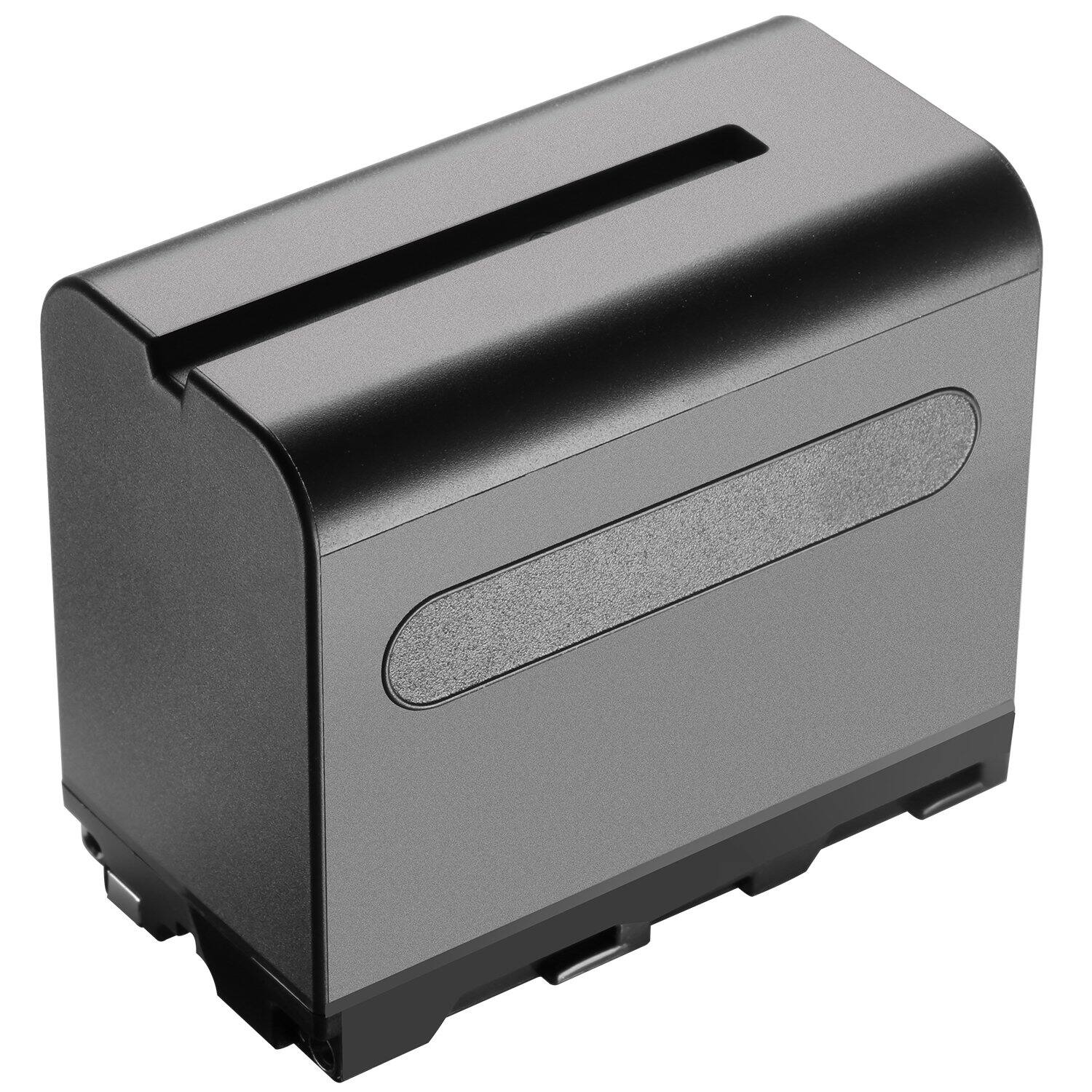 Alt View 3. Neewer - 6600mAh Replacement Battery for Sony NP-F970/F960/F770/F570, Neewer LED Light - Black.