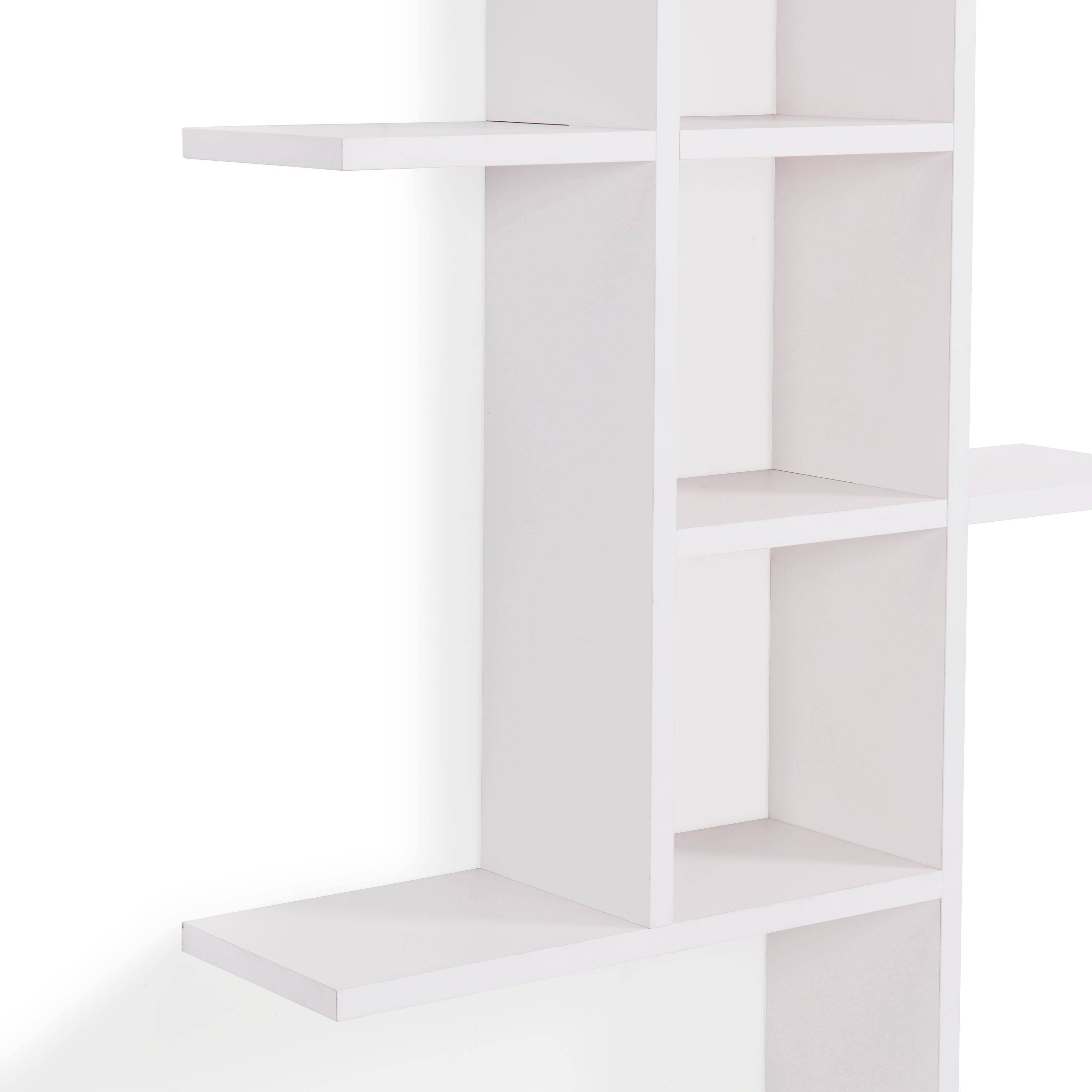 Alt View 2. Danya B - Cantilever Wall Shelf - White - White.