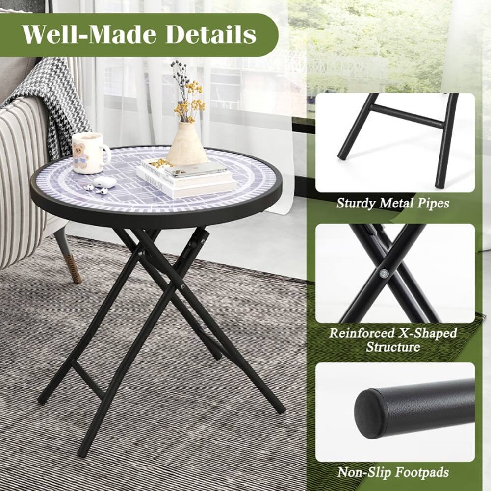 Well-Made Details  
Sturdy Metal Pipes  
Reinforced X-Shaped Structure  
Non-Slip Footpads