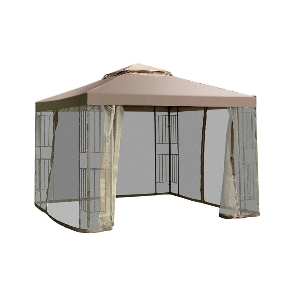Angle. Kadyn - 10 Feet x 10 Feet Awning Patio Screw-free Structure Canopy Tent for Gazebo Cover Patio Garden Outdoor.