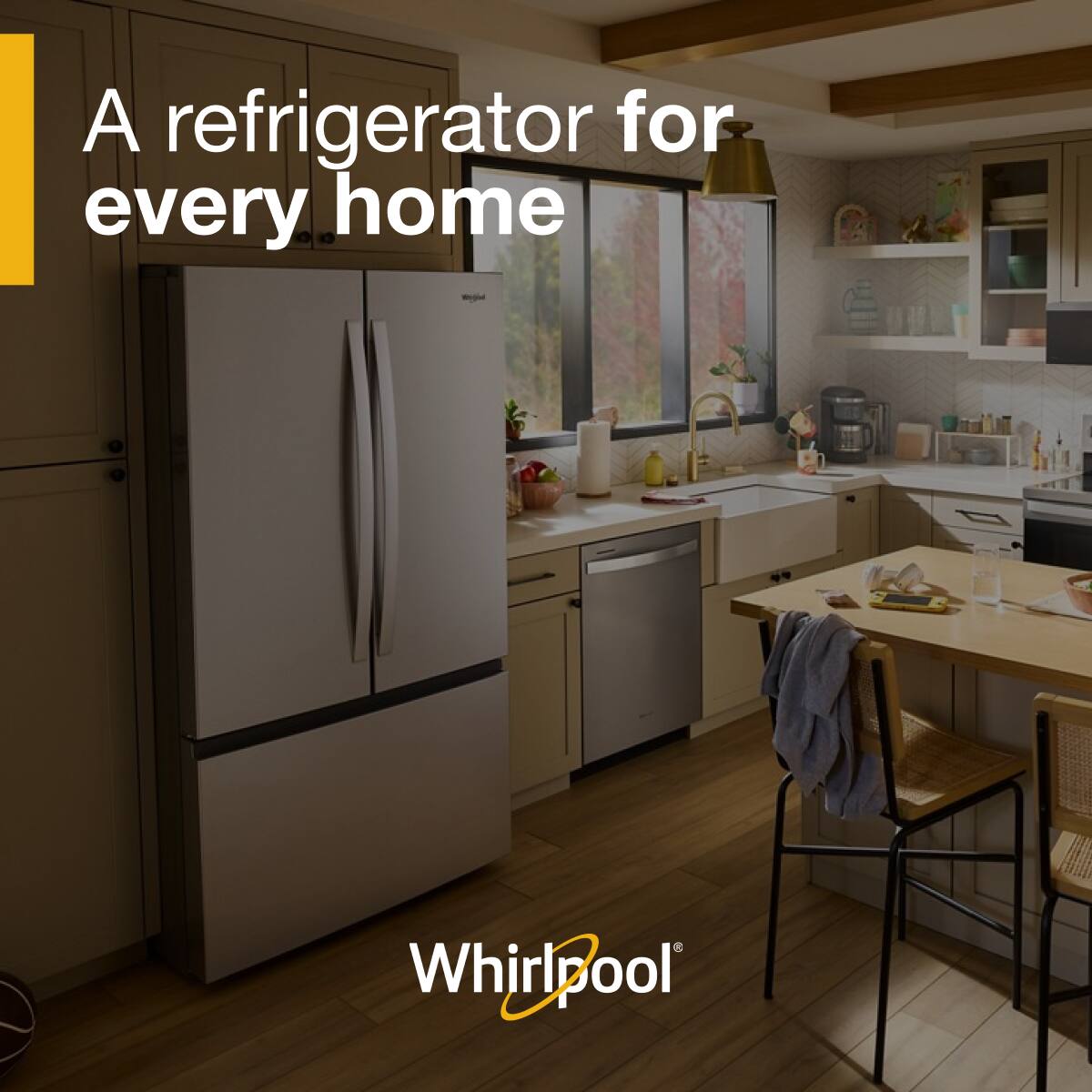 A refrigerator for every home  
Whirlpool