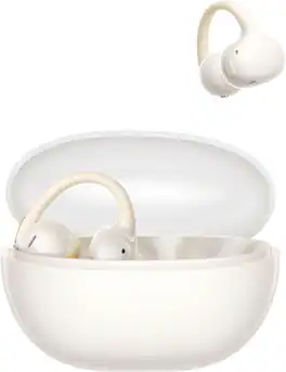 Baseus - Bowie MC2 Air Open-Ear Clip-On Earbuds,4.9 g Fit,40-Hour Playtime,IP67,Bluetooth 6.0 - White