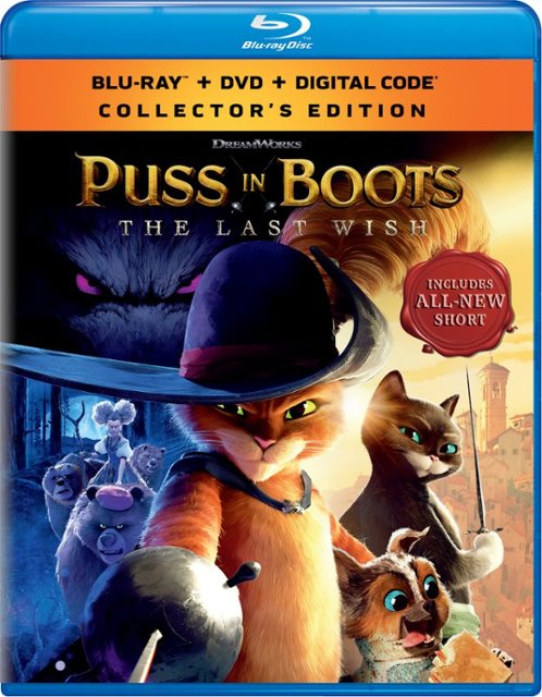 pensioen telescoop Midden Puss in Boots: The Last Wish [Includes Digital Copy] [Blu-ray/DVD] [2022] -  Best Buy