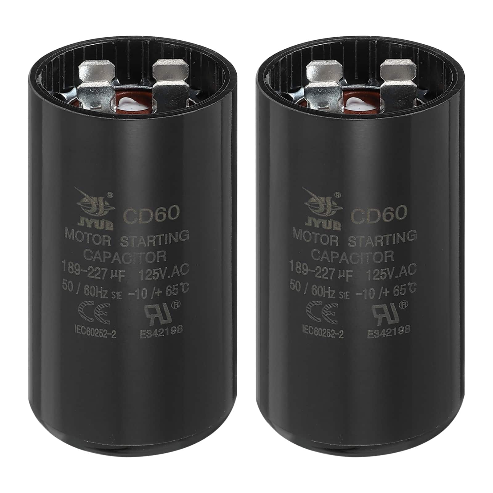 Unique Bargains - 2pcs CD60 Capacitor 189-227 Mfd, 125 VAC Run Motor Start for Electric Fan/Well Pump price history on PriceWatchPro