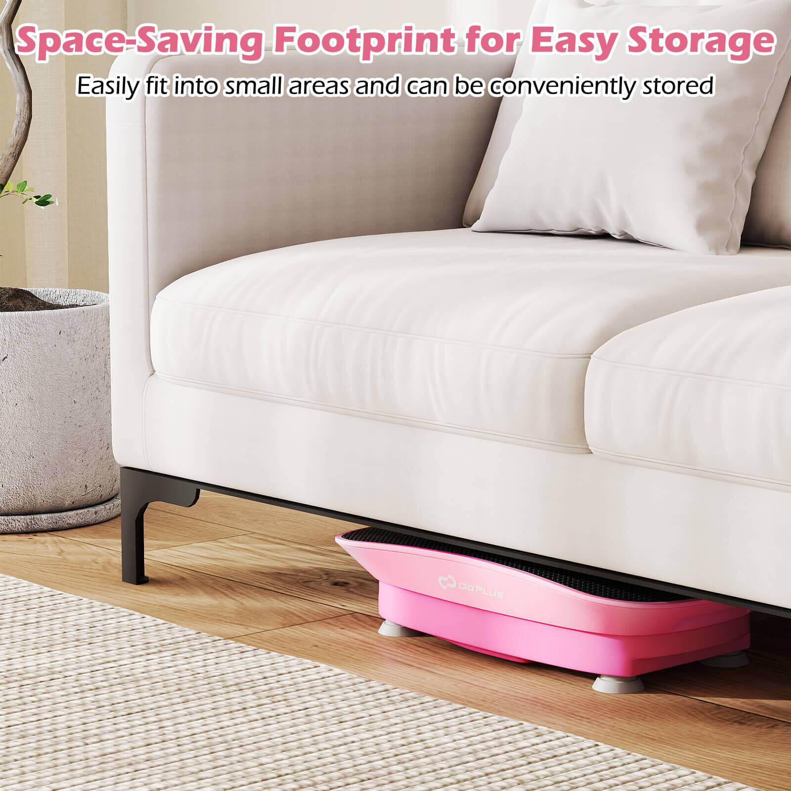 Space-Saving Footprint for Easy Storage  
Easily fit into small areas and can be conveniently stored