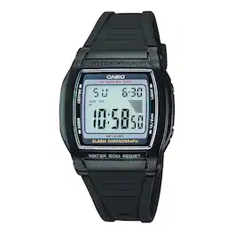 Casio - Men's Illuminator Digital Watch with Dial - W-201-1AV - Black