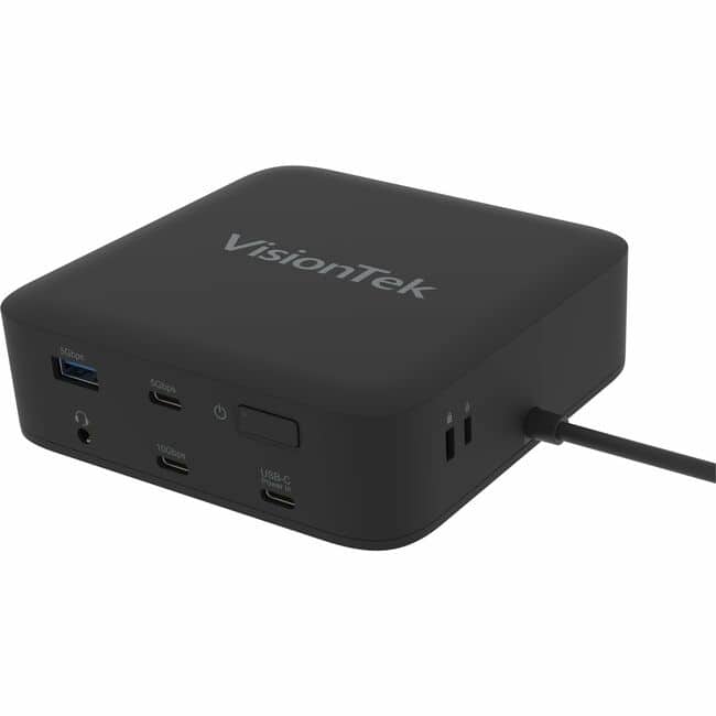 Visiontek - VT1200DL Docking Station - for Notebook, Laptop, Desktop - Power Passthrough - USB Type A, USB Type C - 2