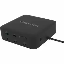Visiontek - VT1200DL Docking Station - for Notebook, Laptop, Desktop - Power Passthrough - USB Type A, USB Type C - 2