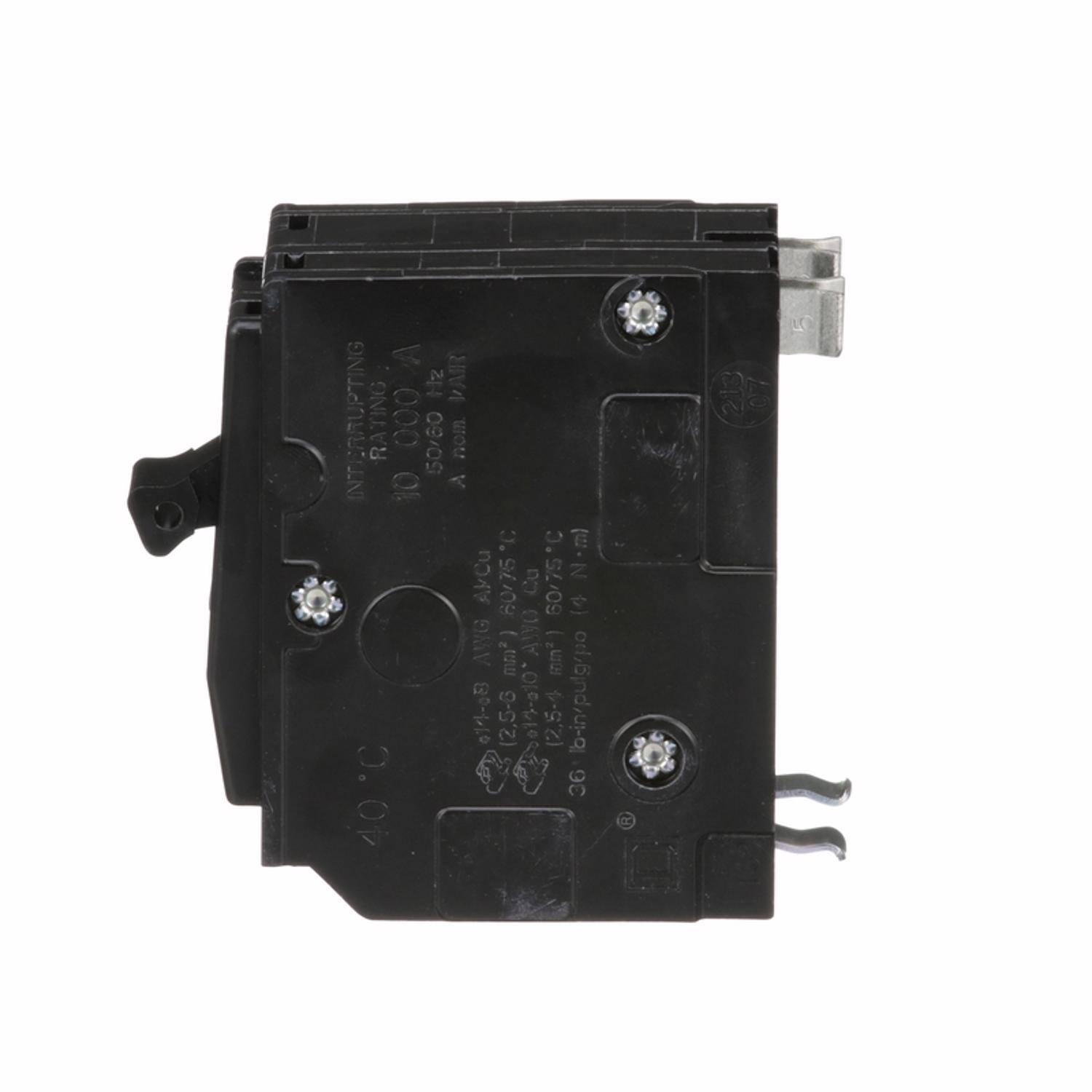 INTERRUPTING RATING 10000 A  
RATING 5000 A 120/240 VAC  
10000 A 120/240 VAC  
40°C  
AWG 12-8  
mm² 2.5-6  
AWG 10-6  
mm² 4-10  
AWG 8-4  
mm² 10-16  
AWG 6-2  
mm² 16-25  
AWG 4-1  
mm² 25-35  
AWG 2-0  
mm² 35-50  
AWG 1/0-1  
mm² 50-70  
AWG 2/0-2  
mm² 70-95  
AWG 3/0-3  
mm² 95-120  
AWG 4/0-4  
mm² 120-150  
AWG 5/0-5  
mm² 150-185  
AWG 6/0-6  
mm²