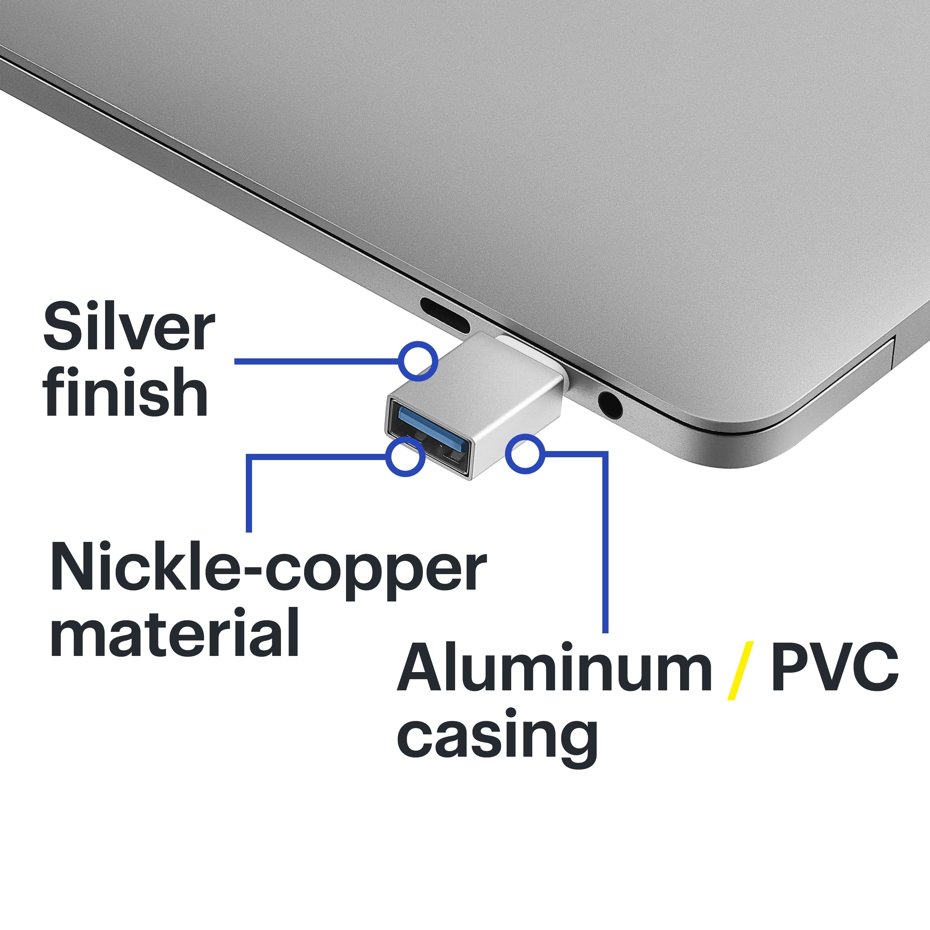 Silver finish Nickle-copper material Aluminum /PVC casing