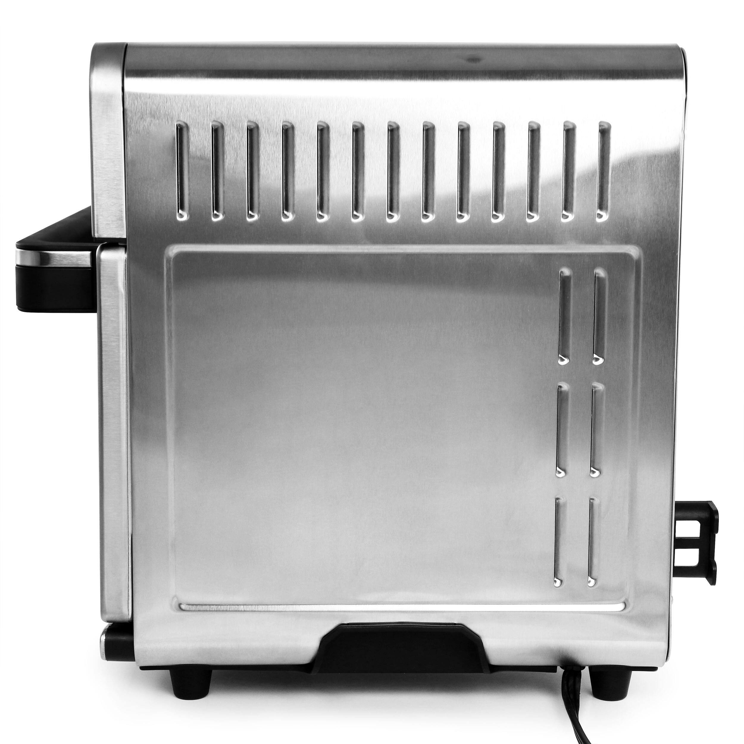 Alt View 5. MegaChef - MegaChef Multifunction Air Fryer Toaster Oven with 21 Presets - Silver.