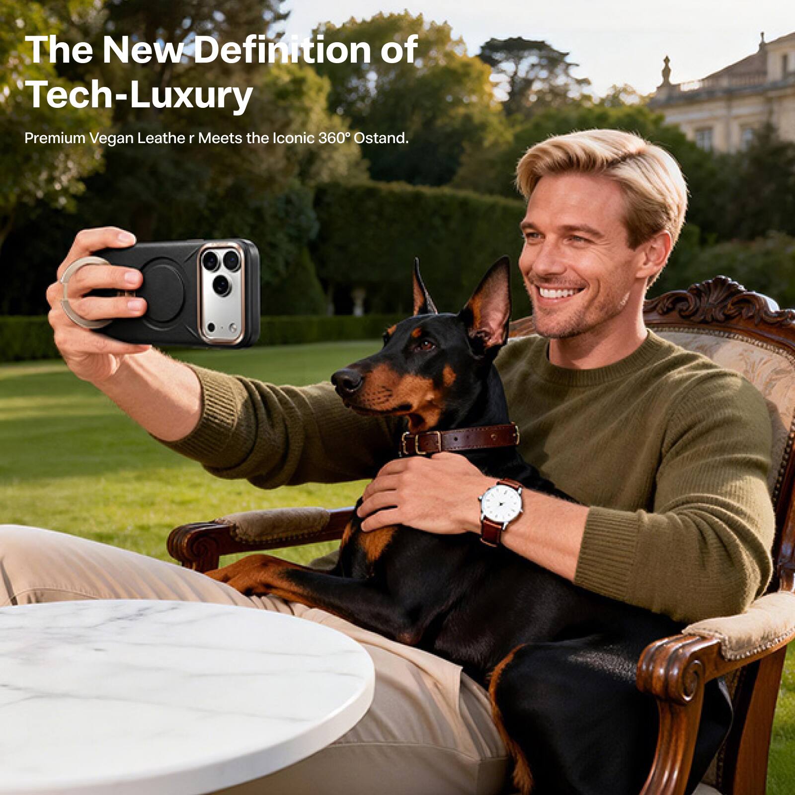 The New Definition of Tech-Luxury

Premium Vegan Leather Meets the Iconic 360° Stand.
