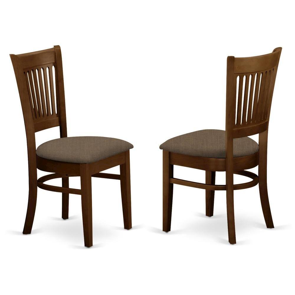 Angle. FurniFact - Dining Chairs Set of 2 - Espresso.