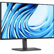 Front. Dell - Dell Pro P 27 Monitor - Dark Gray, Gray.