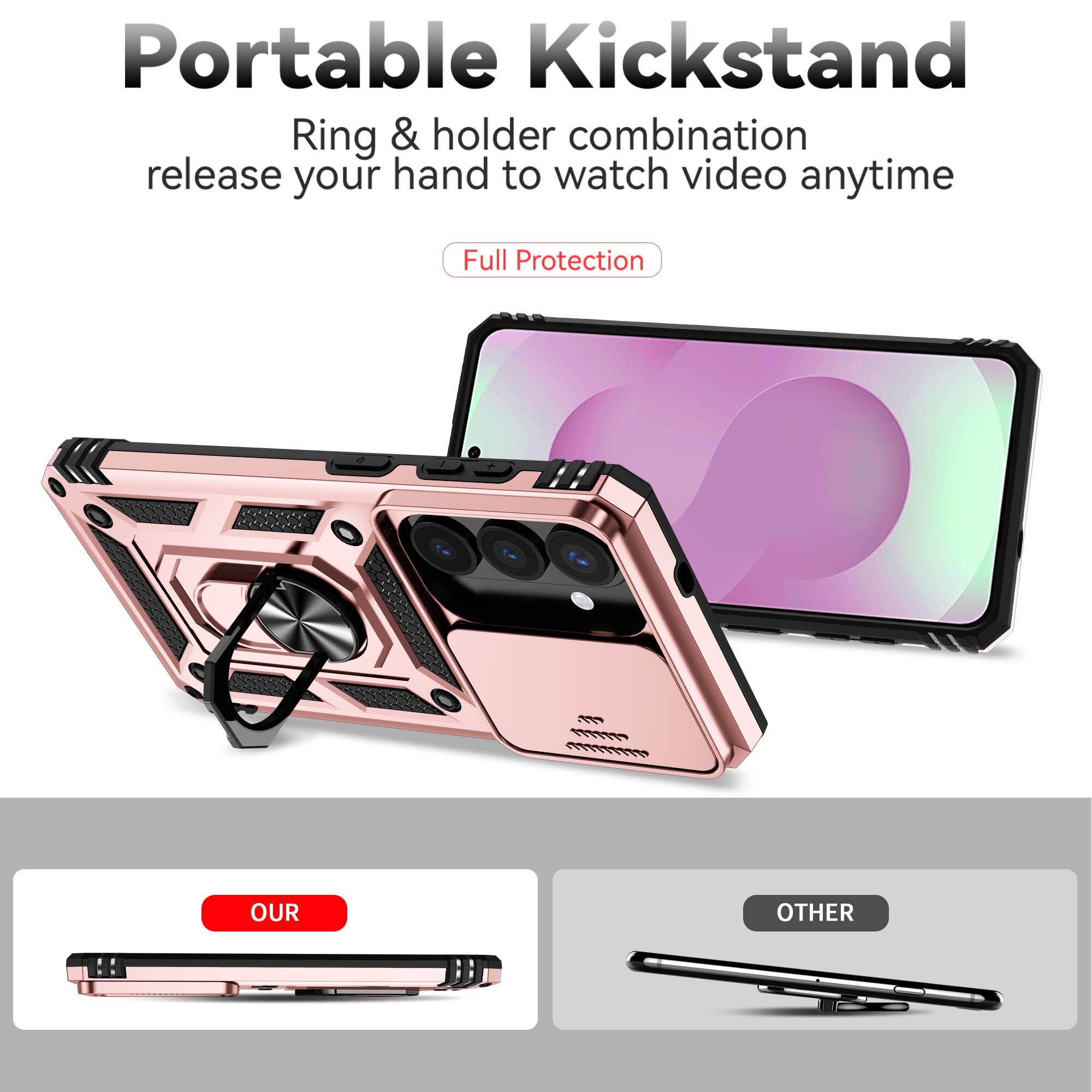 Portable Kickstand  
Ring & holder combination release your hand to watch video anytime  
Full Protection  

OUR  
OTHER