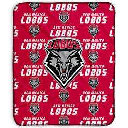 Pegasus - New Mexico Lobos 50" x 60" Repeat Wordmark Fleece Blanket - Multicolor