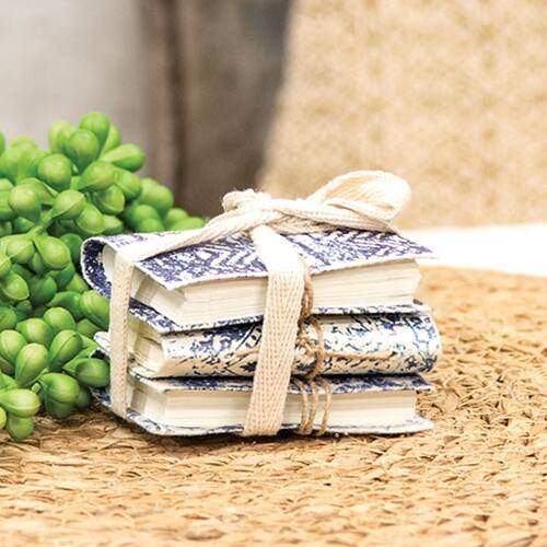 Angle. BreeBe - 3/Set - Mini Indigo Notebooks - Multicolor.