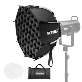 Neewer - 17.7" Octagonal Softbox Kit, Parabolic, for Aputure/Godox, NS45P