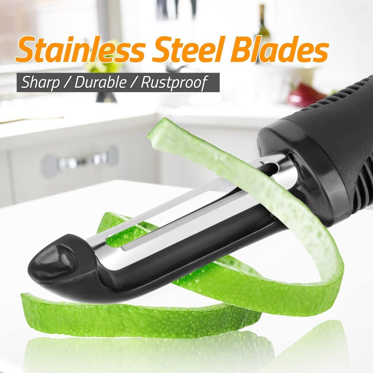 Stainless Steel Blades: Sharp / Durable / Rustproof