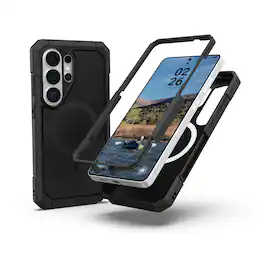 UAG - Samsung Galaxy S26 Ultra Case w/ Magnetic Charging, Full Body 2-Piece Integrated Port Cover, Rugged Protective Cover - Black