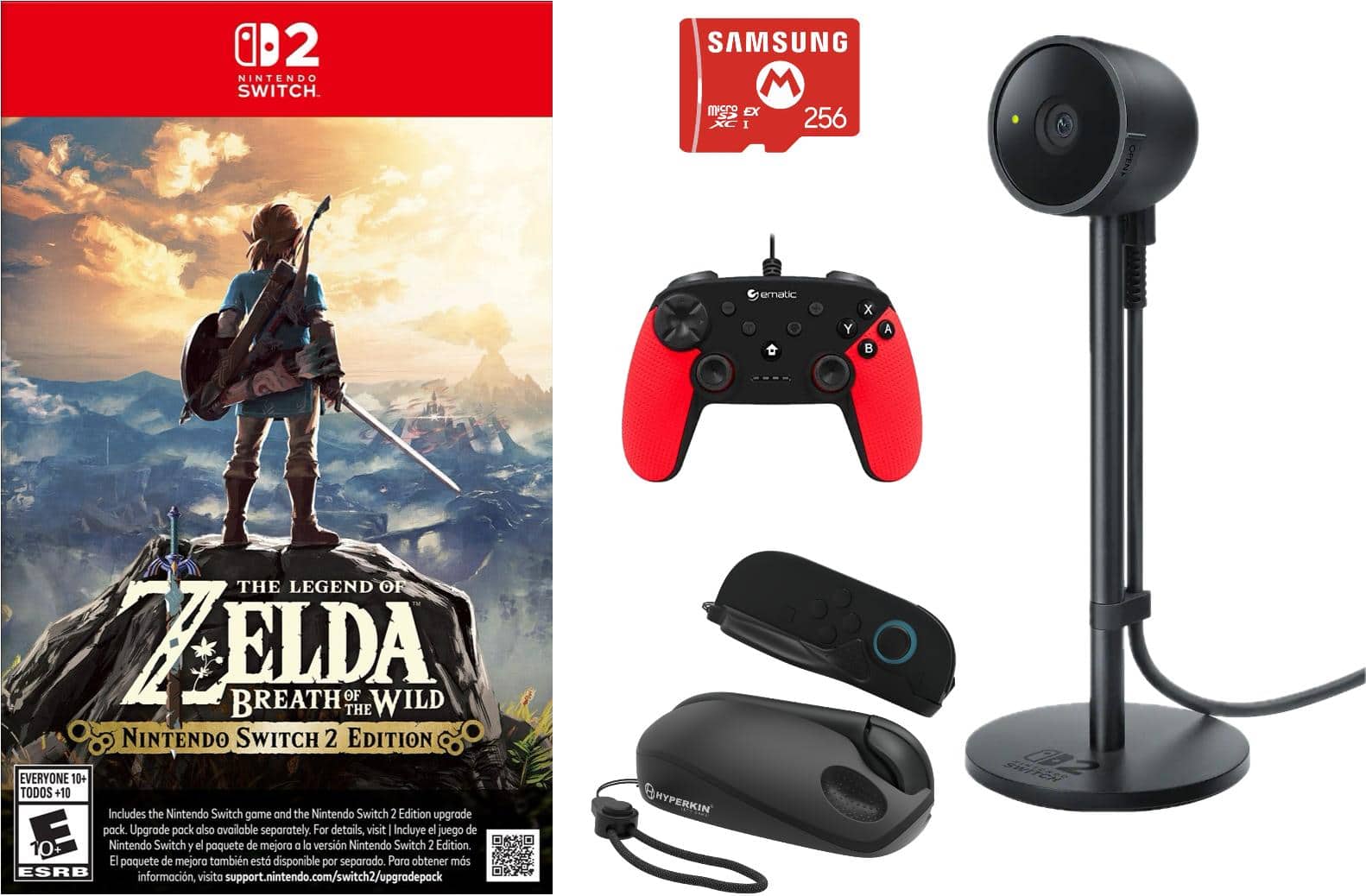 Switch 2 The Legend of Zelda: Breath of the Wild Bundle w/Accesories/Controller - Nintendo Switch 2