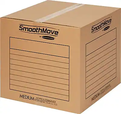 SmoothMove
BY BANKERS BOX
SmoothMove
MEDIUM
MOVING & STORAGE BOX
SmoothMove
MEDIUM
MOVING & STORAGE BOX