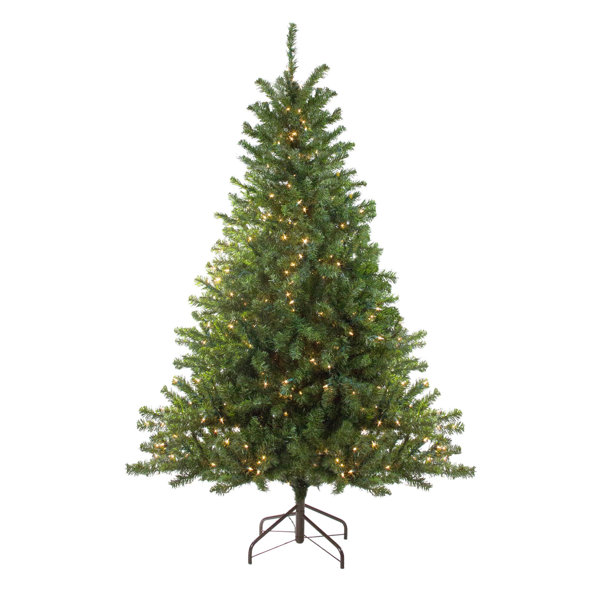 Alt View 1. Northlight - Pre-Lit Medium Canadian Pine Artificial Christmas Tree - 10' - Clear Lights - Green.
