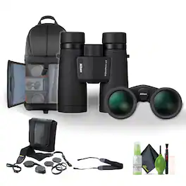 Nikon - 10x42 Monarch M7 Binoculars Bundle With Neck Strap + Backpack And More