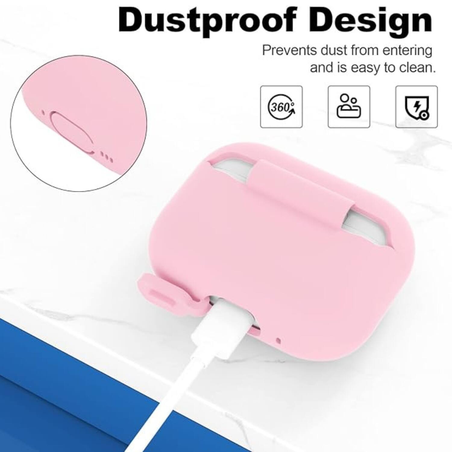 Dustproof Design  
Prevents dust from entering and is easy to clean.  
360°  
Easy to clean  
Powerful