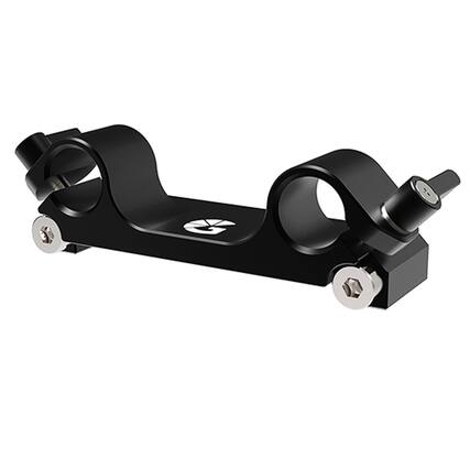 Front. Bright Tangerine - Bright Tangerine 15mm LWS Mount for RED DSMC2 Baseplate Core.
