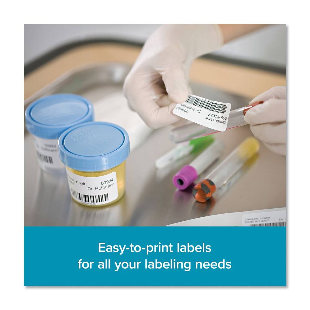 199600 Hoftman Dr  
8/14/67  
800 Hank  
09954  
Dr. Hoffmann Jansen  
DOB 8/14/67  
Easy-to-print labels for all your labeling needs