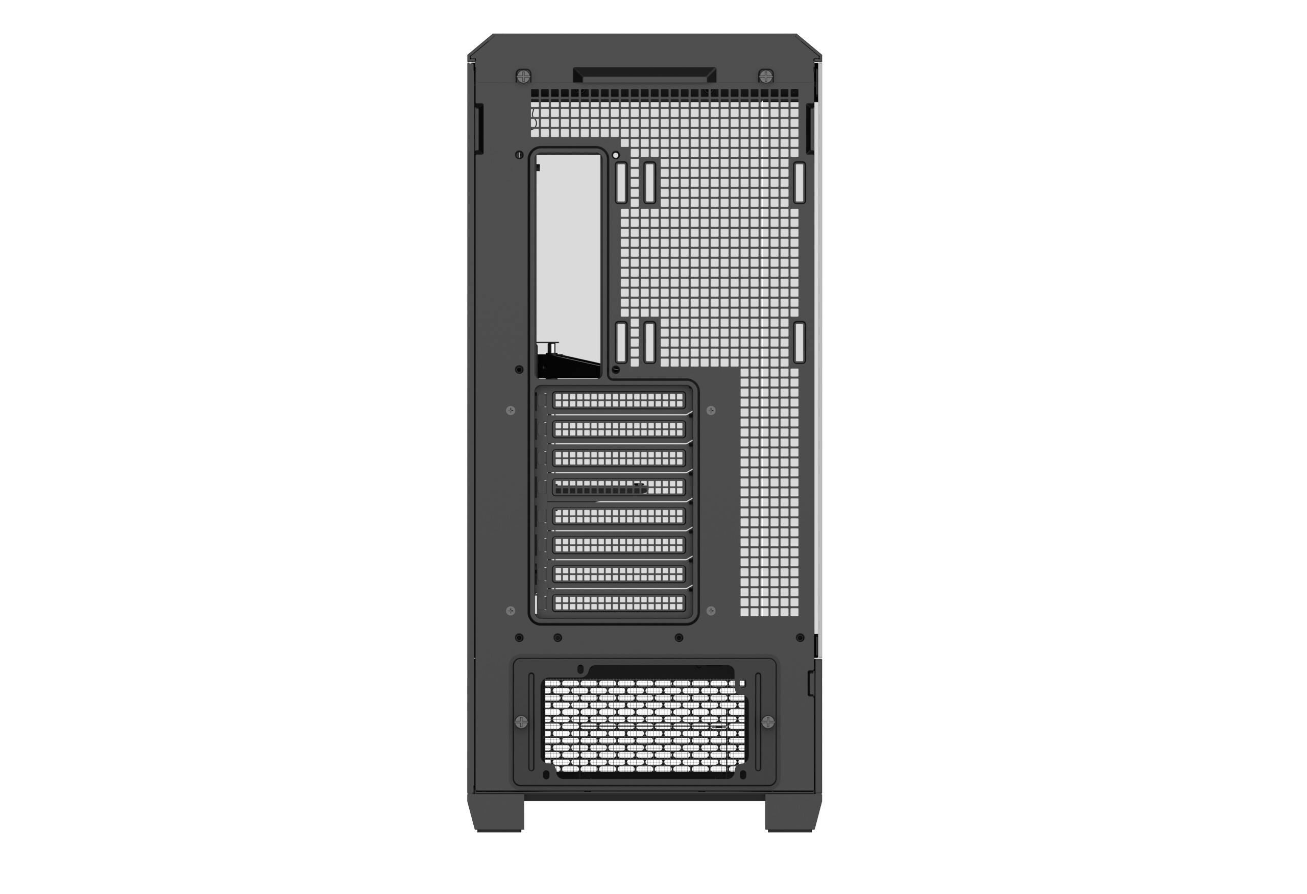 Angle. Thermaltake - View 600 TG Full Tower ATX PC Case - Black.
