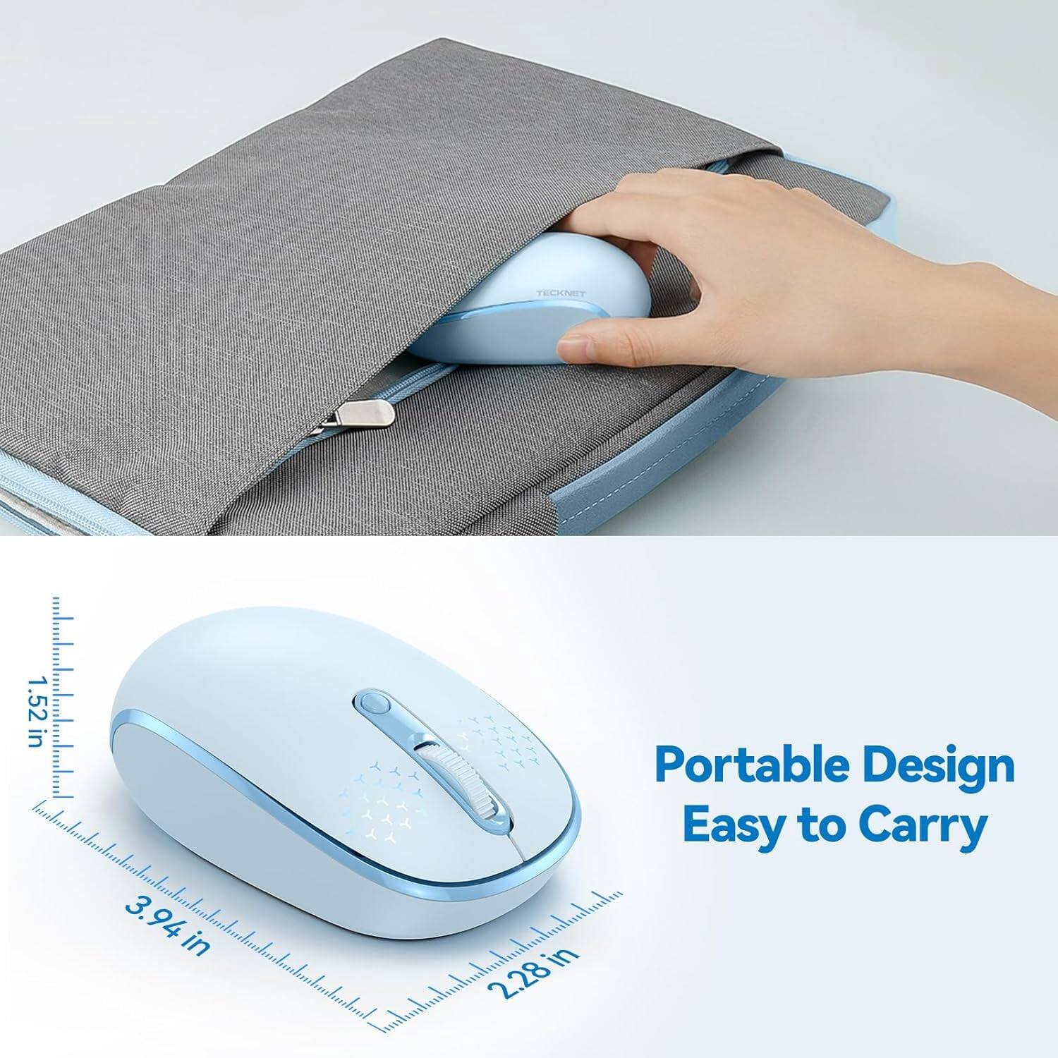 TECKNET

1.52 in  
3.94 in  
Portable Design Easy to Carry