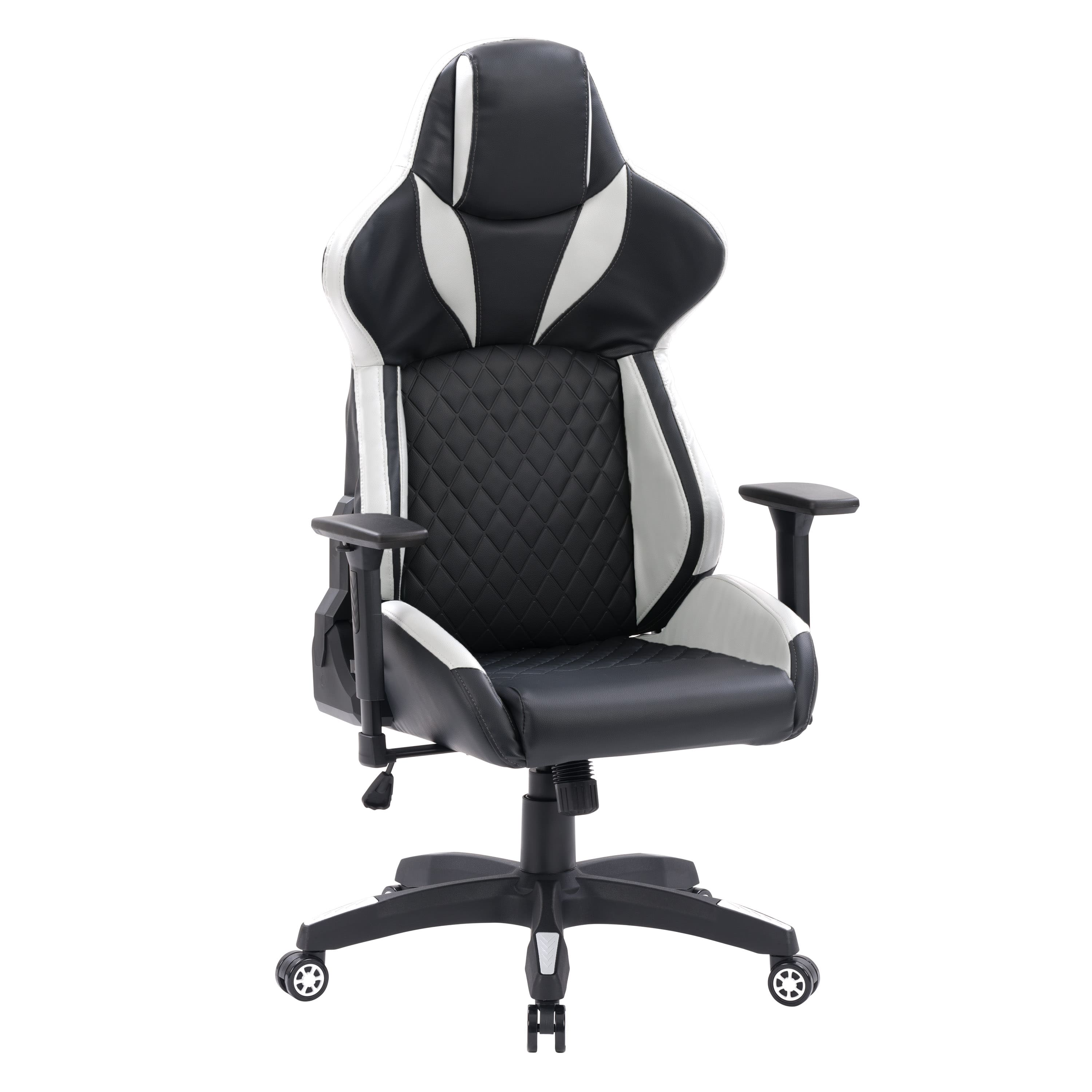 CorLiving Nightshade Gaming Chair Black and White WCH-450-G - Best Buy