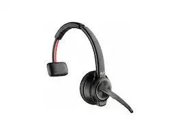 Poly - Savi 8200 Office 8210 Mono Wireless Headset - Bluetooth/DECT 6.0 - Noise Cancelling Mic - Black