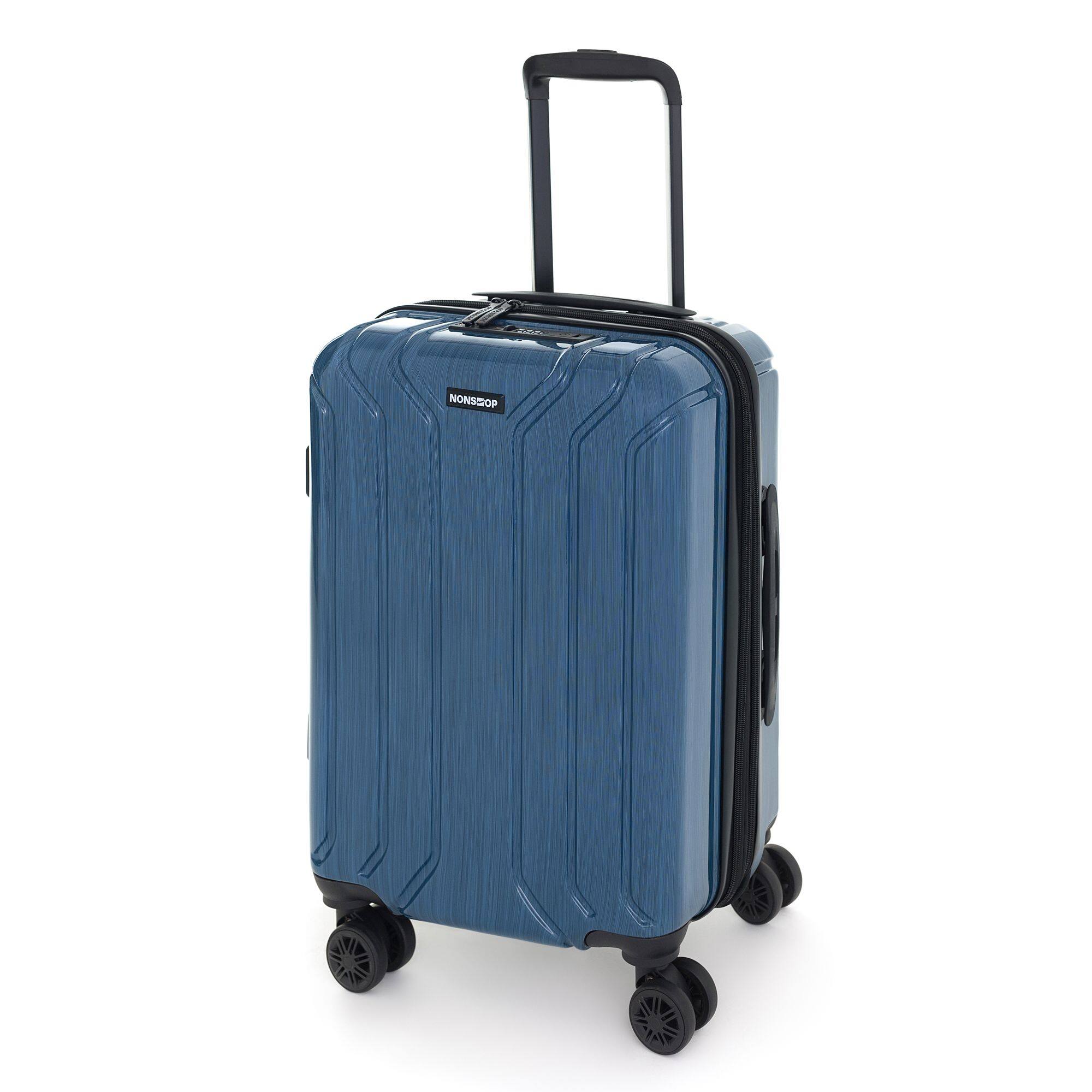 Alt View 1. Nonstop - New York Elite 6-Pc Hardside Luggage Set: Carry-On, Medium, Large & 3 Packing Cubes - Captain's Blue.