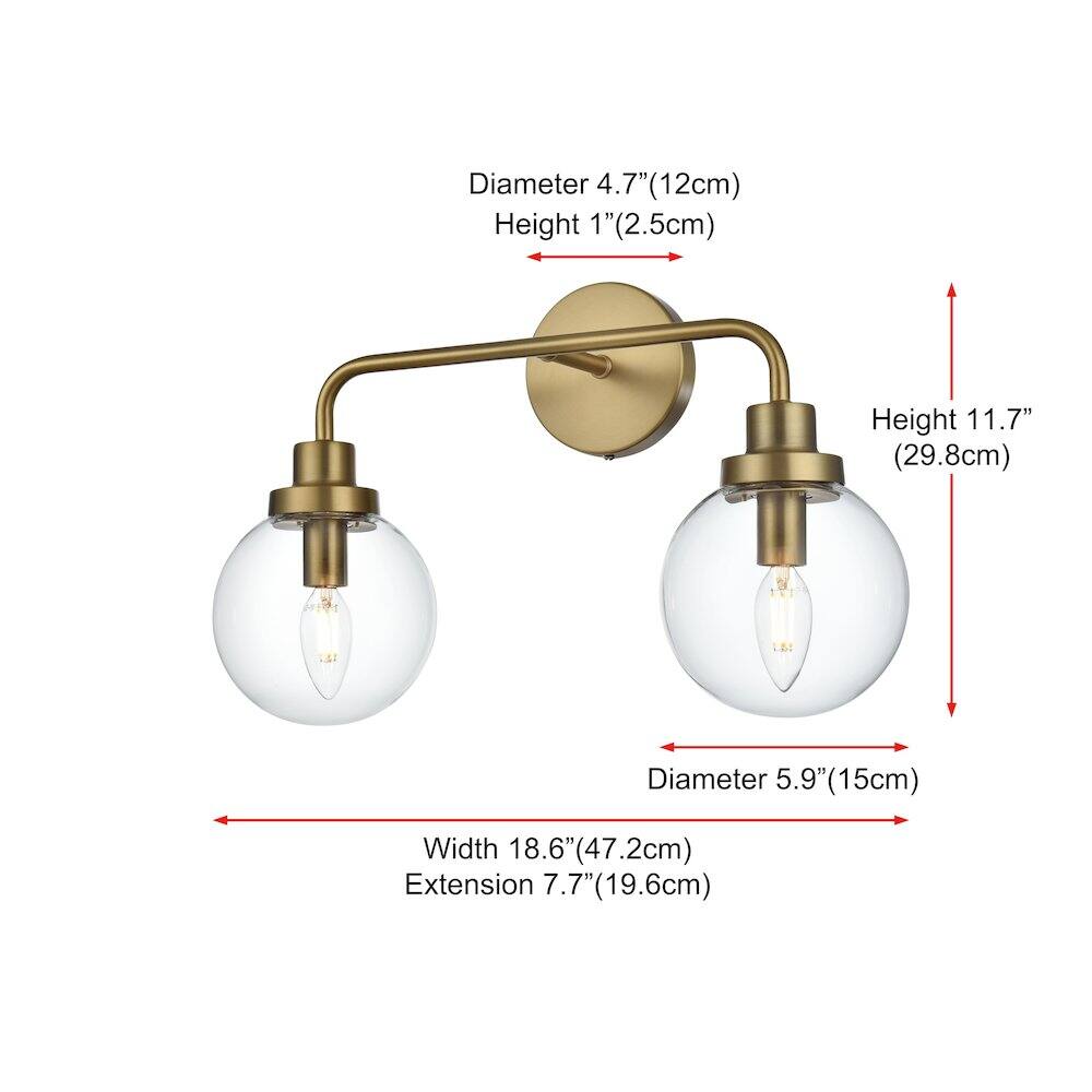 Diameter 4.7" (12cm)  
Height 1" (2.5cm)  
Height 11.7" (29.8cm)  
LLT Diameter 5.9" (15cm)  
Width 18.6" (47.2cm)  
Extension 7.7" (19.6cm)