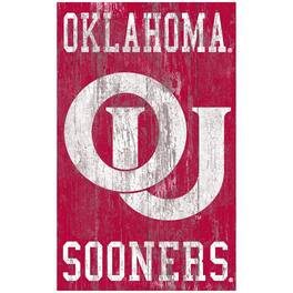 Fan Creations - Oklahoma Sooners 11'' x 19'' Heritage Distressed Logo Sign - Multicolor
