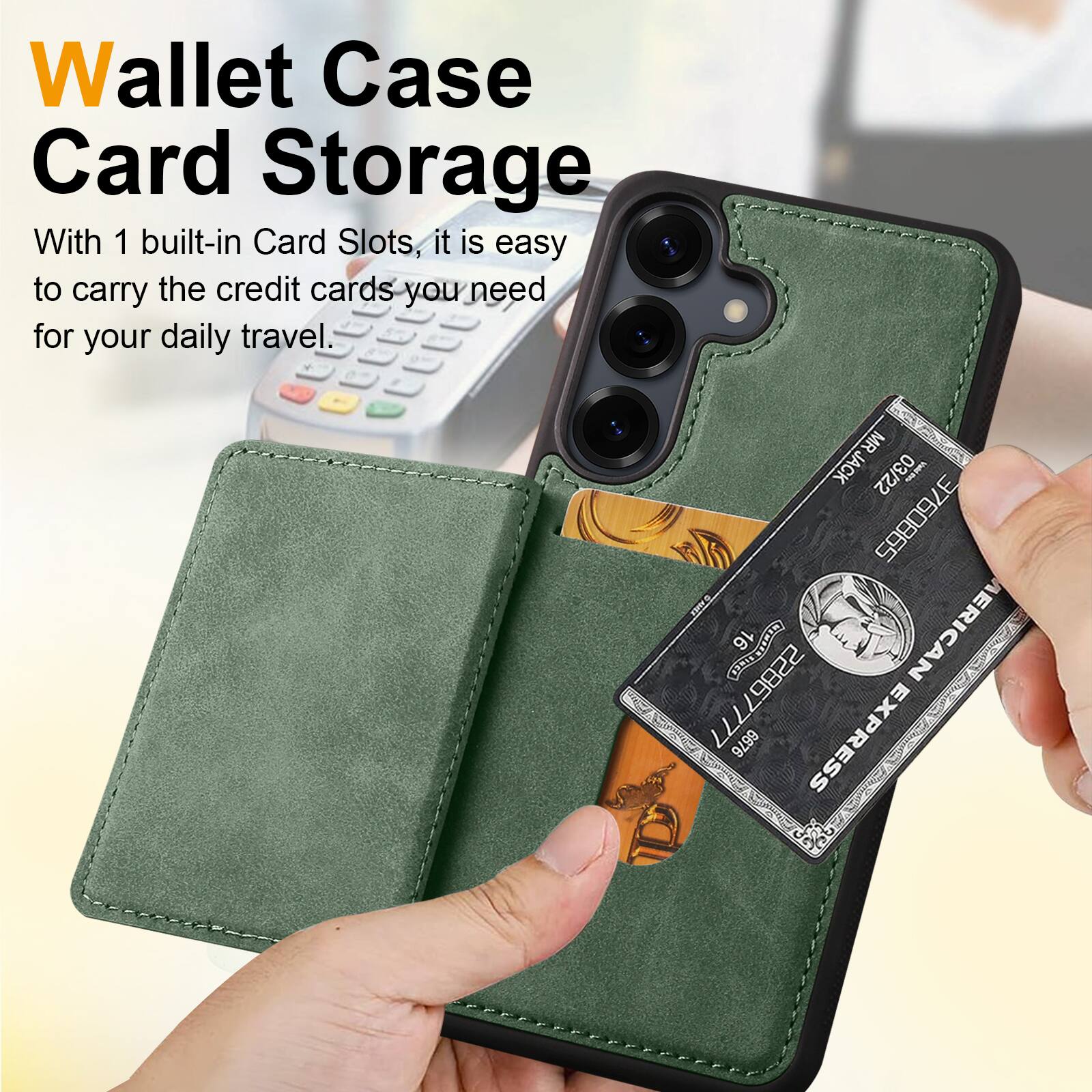 Wallet Case Card Storage

With 1 built-in Card Slots, it is easy to carry the credit cards you need for your daily travel.

MR MRJACK 03/22   3760865 I CNTI 16 E ERICAN 22867777 6676 EXPRESS