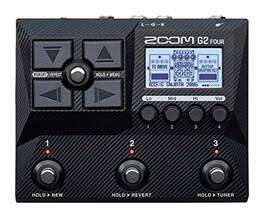 Zoom - G2 Four Guitar Effects Processor with 75+ Effects & Amp Modeling, Multi-Layer IRs, Looper, Rhythm Patterns, Tuner - Black