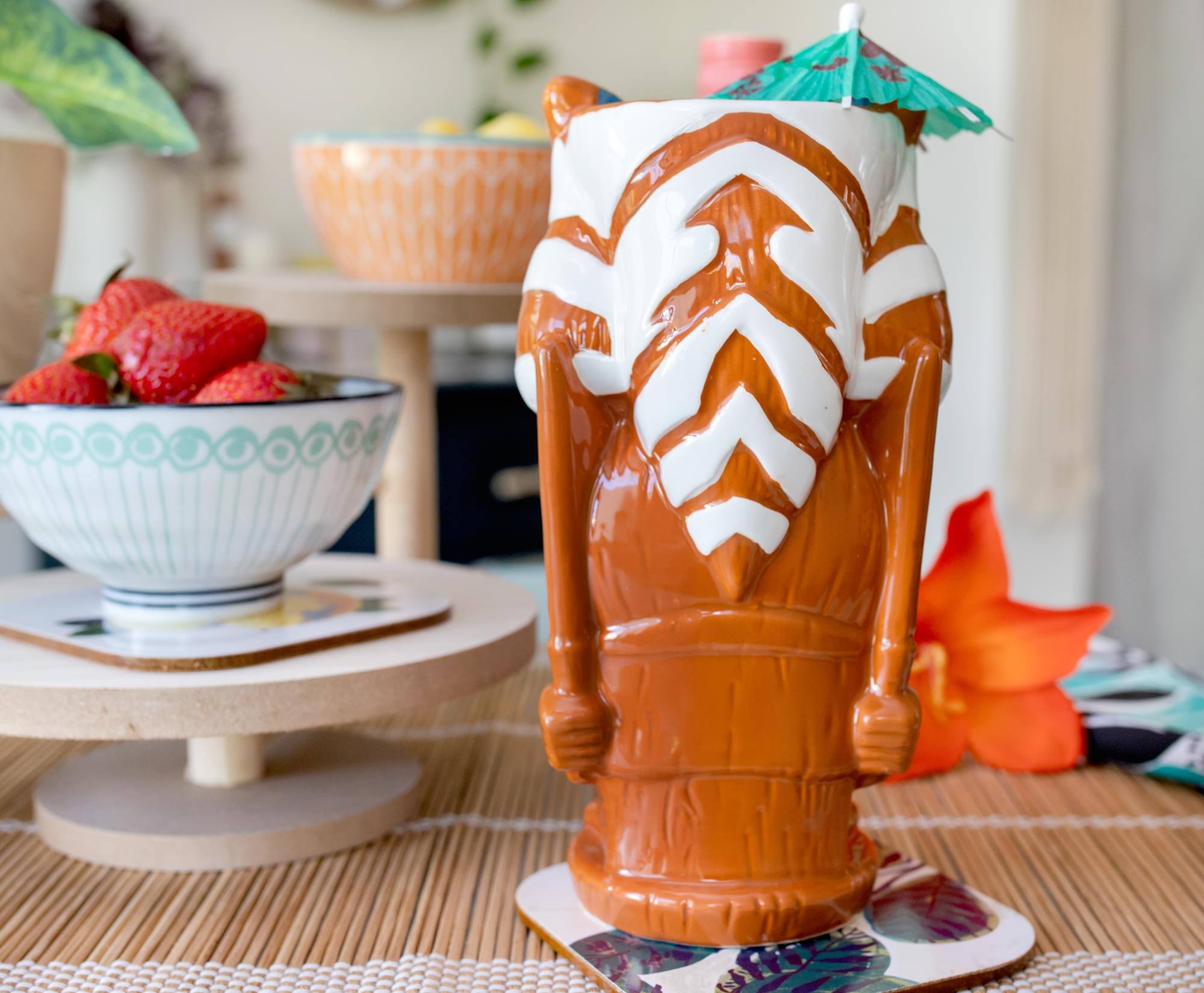Alt View 3. Star Wars - Geeki Tikis Star Wars: The Mandalorian Ahsoka Tano Ceramic Mug | Holds 18 Ounces - Brown.