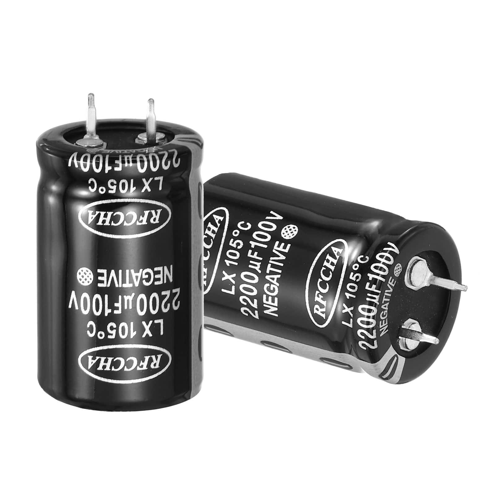 Unique Bargains - 100V 2200uF Snap-in Electrolytic Capacitor, 2pcs, 40x25mm, for Audio/Filter/Appliances - Black price history on PriceWatchPro