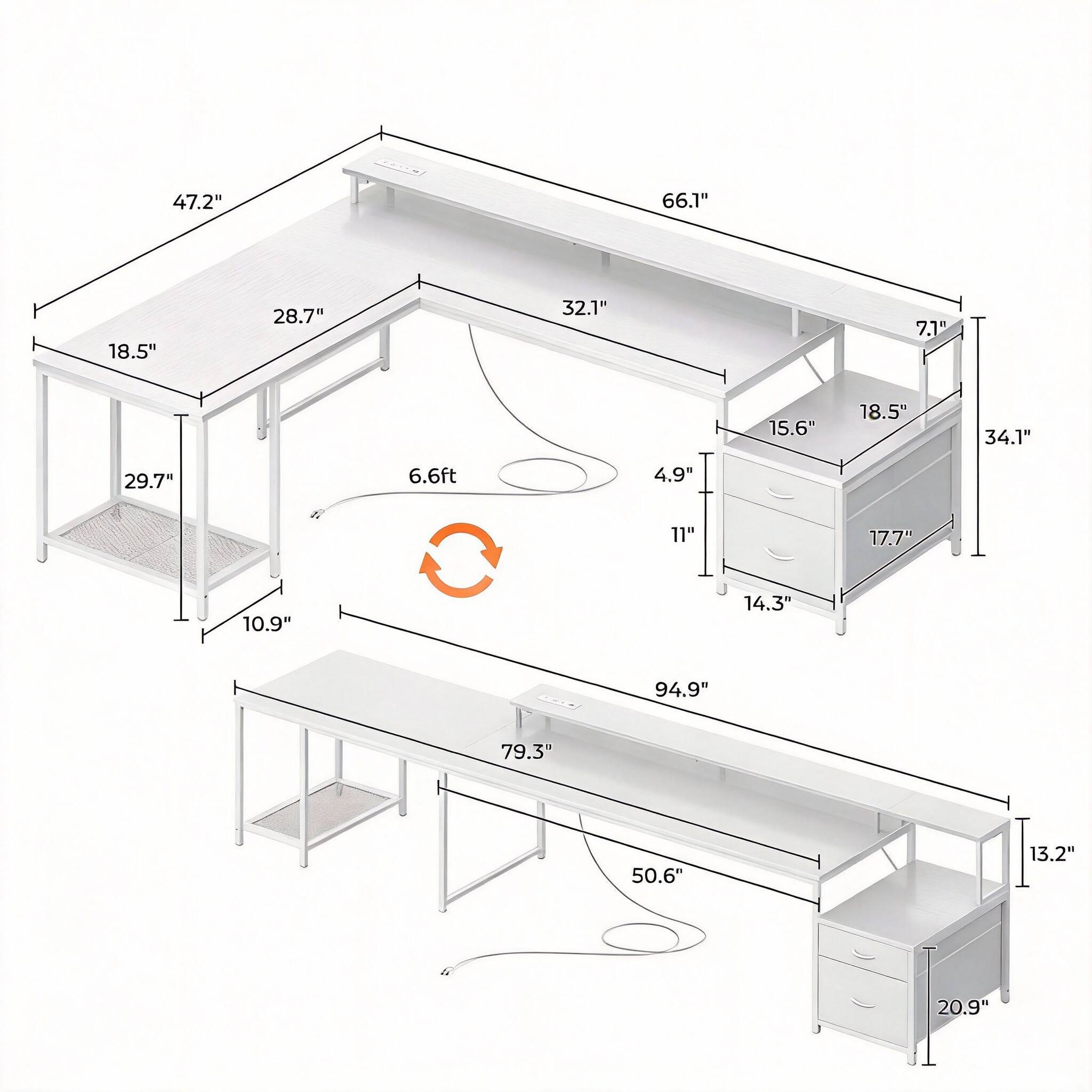 47.2" 66.1" 18.5" 28.7" 32.1" 7.1" 15.6" 18.5" 34.1" 29.7" 6.6ft 4.9" 11" 17.7" 10.9" 14.3" 94.9" 79.3" 50.6" 13.2" 20.9"