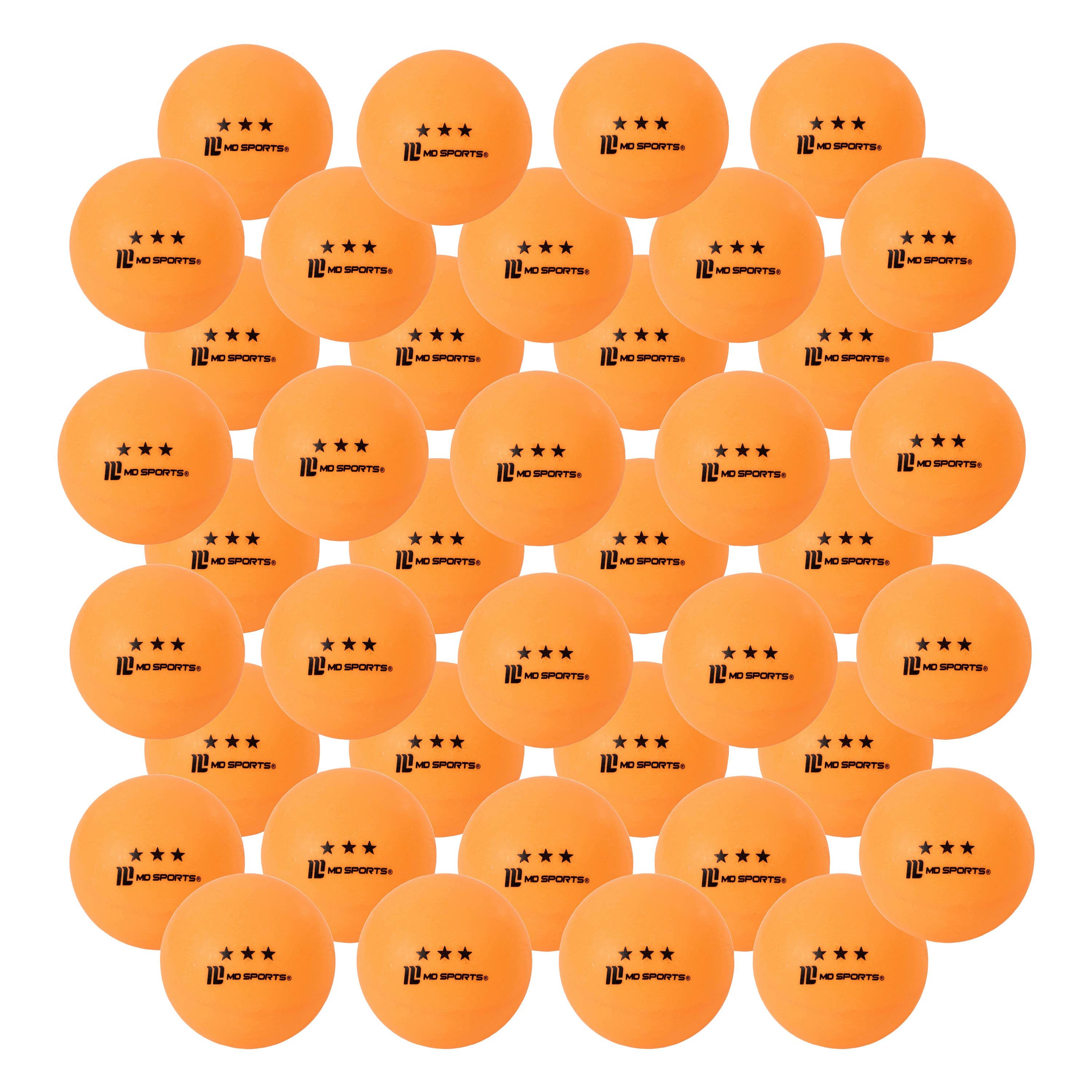 MD Sports - 3-Star Ping Pong Balls, 40-Pack 40mm Official Size Table Tennis Balls with Durable Bounce & Pro Spin Control - Orange price history on PriceWatchPro