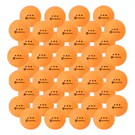 MD Sports - 3-Star Ping Pong Balls, 40-Pack 40mm Official Size Table Tennis Balls with Durable Bounce & Pro Spin Control - Orange