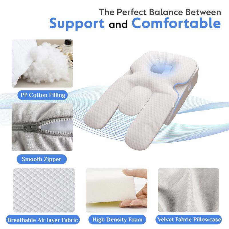The Perfect Balance Between Support and Comfortable

- PP Cotton Filling
- Smooth Zipper
- Breathable Air Layer Fabric
- High Density Foam
- Velvet Fabric Pillowcase
