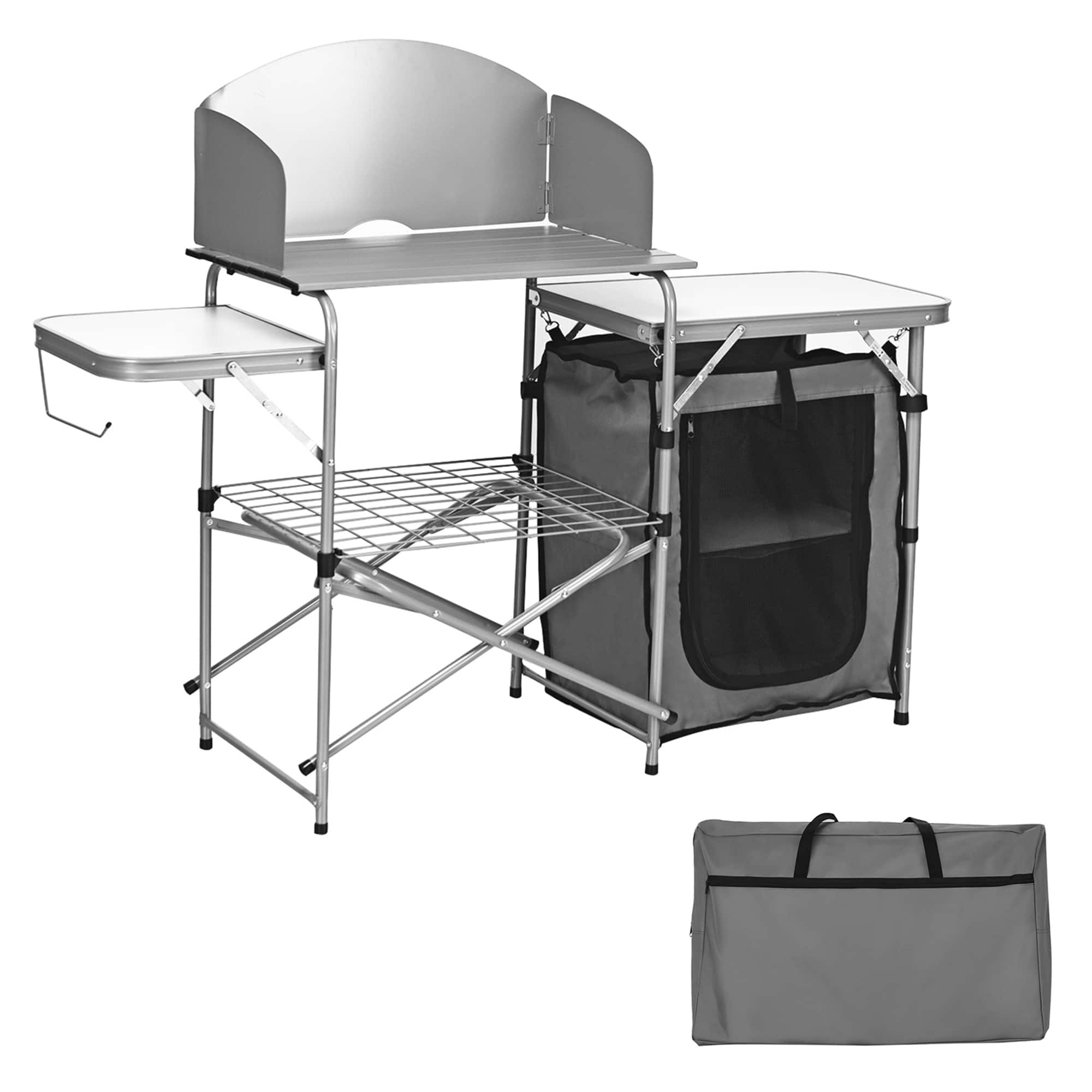 Gymax - Folding Outdoor Camping Table Portable BBQ Grill Table w/ Storage Bag - as pic price history on PriceWatchPro